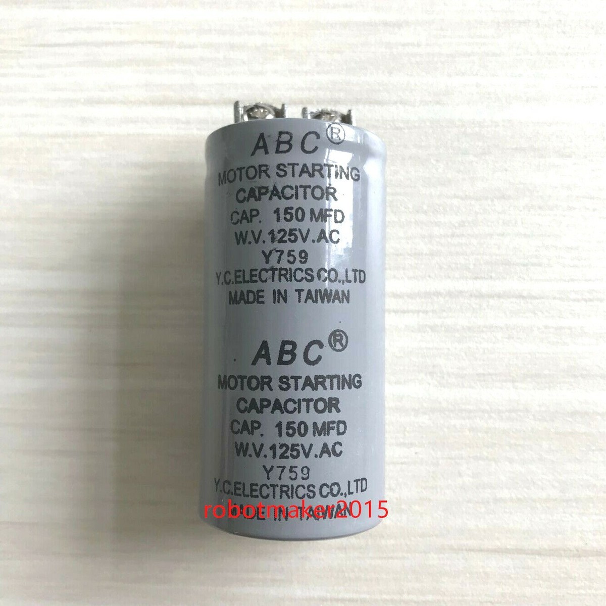 ABC CD60 Motor Starting Capacitor 150MFD 150UF 125VAC HVAC 125V