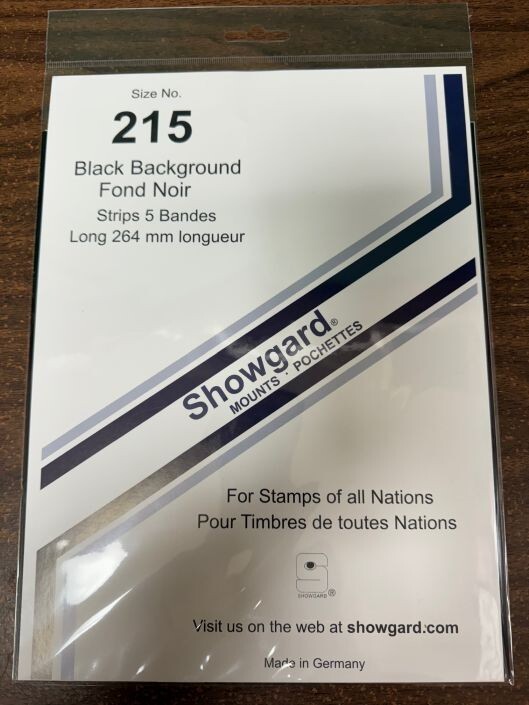 showgard-size-215-black-hingeless-stamp-mount-new-unopened-pack-1st