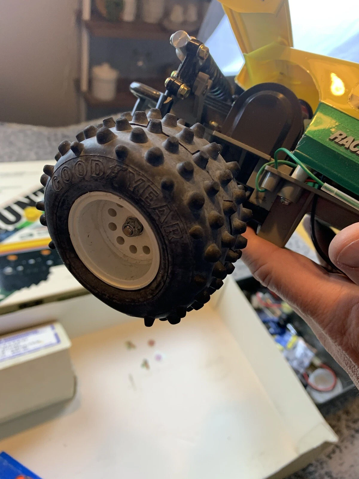  controle remoto off road buggy elétrico vintage não testado extras 