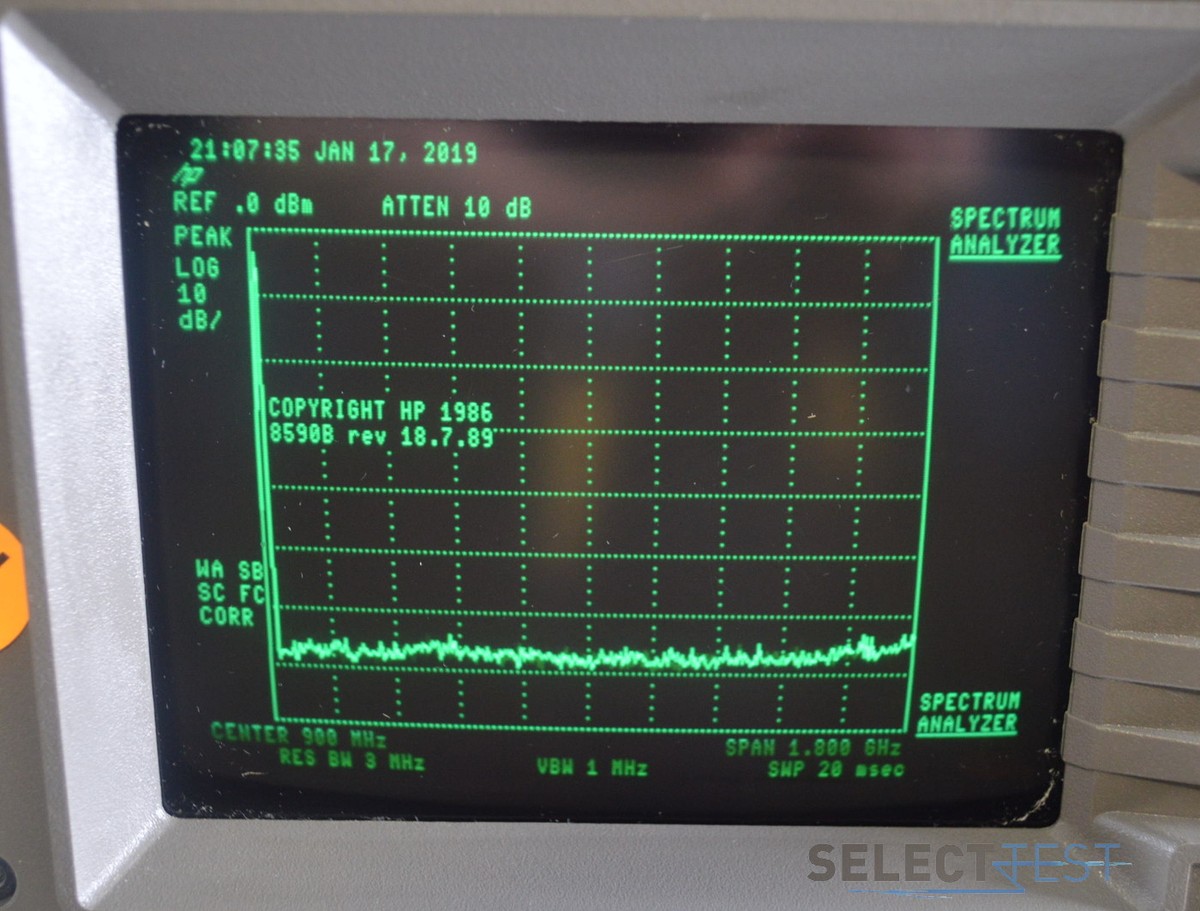 AGILENT / HP 8590B SPECTRUM ANALYZER, 9 KHz-1.8 GHz, -115 TO +30