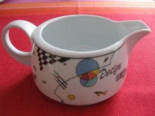 Seltmann Weiden  Bavaria Sauciere, wei&szlig; / bunt Servierware