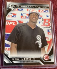 Franklin Reyes 2016 Bowman International Ink RC # II-FR,  Chicago White Sox