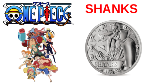 Mini Médaille 2024 One Piece Monnaie de Paris ''SHANKS'' - Photo 1/1