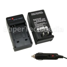Battery AC/DC Home Car Charger Kit For Sony NP-BG1 FG1 Replace BC-CSG