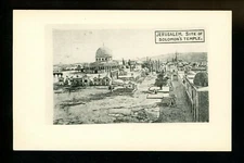 Fraternal Organization real photo postcard RPPC Jerusalem Egypt Solomon's Temple