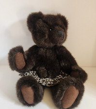 Teddy Bear Moveable Jointed Arms  Legs Plush Brown Stuffed Animal 10  