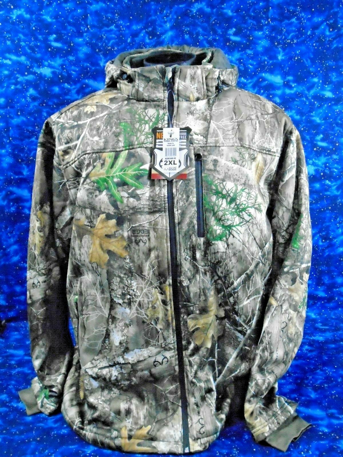 Insulated Hunting Jacket Camo Mens 2xL 