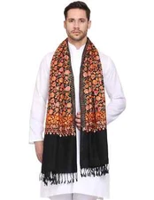 New Gift Floral Men's Paisley Wool Jamavar Shawl Jacquard Pashmina Stole Jamawar