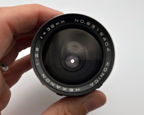 NEAR MINT + TESTED! Konica Hexanon Objektiv 35 mm f 2,8 - Bild 3 von 7