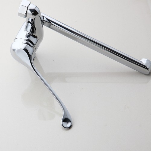 Rubinetto lavabo bagno girevole igiene beccuccio lungo/maniglia miscelatore 2 fori rubinetto montaggio a parete - Foto 20 di 39