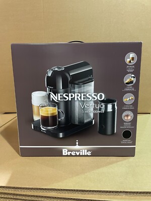 Breville Nespresso Vertuo & Aeroccino3 Black Espresso Machine