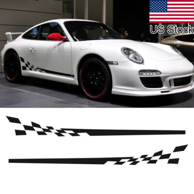 Porsche 911 Carrera Side Decal Sticker Set (2pcs) - High Gloss Oracal 651 Vinyl, Made In USA