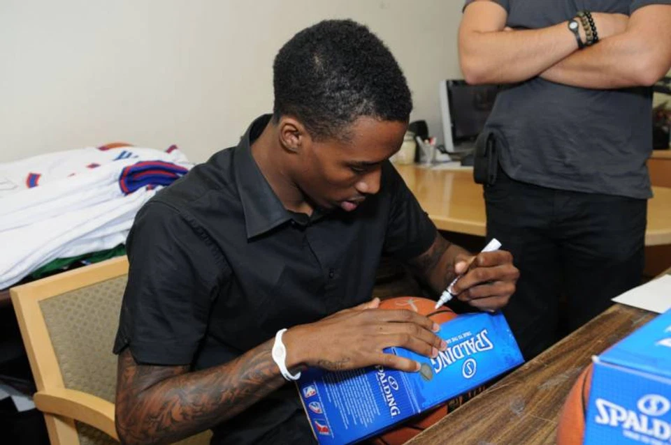 Brandon Jennings Signed Basketball PSA/DNA COA Young Money Pistons Bucks Auto 99 - Image 2 of 4