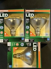 4 Sylvania Ultra LED 120w /17 Watt PAR38 Flood Dimmable WHITE