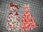 Vintage Barbie Doll Clothes Dresses Best Buy Superstar Floral Flowers Red 70s