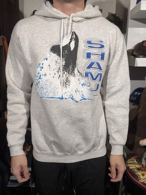 Vintage 90s Gray Seaworld Shamu Killer Whale Pull Over Puff Print Hoodie M