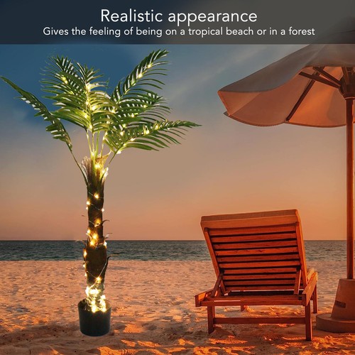 A (3FT EU Plug 220V)Artificial Lighted Palm Tree 100LED Artificial Palm Tree - Picture 7 of 21