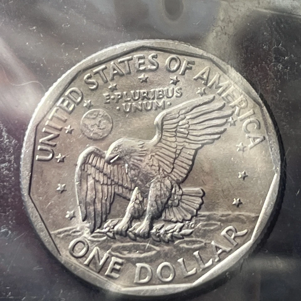 1979-D (FG) Susan B Anthony Dollar W/ Filled-in 'D' E Pluribus Dot Wide Rim RARE - Image 2 of 4