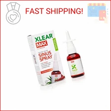 Xlear MAX Saline Nasal Spray with Xylitol, Capsicum & Aloe, 1.5 fl oz