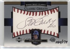 2003 Upper Deck Sweet Spot Classic Greats Black Ink 64/174 Steve Garvey Auto k4s