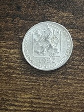 1985 Czechoslovakia 10 Ten Haleru Beautiful Actual Coin TC1816*