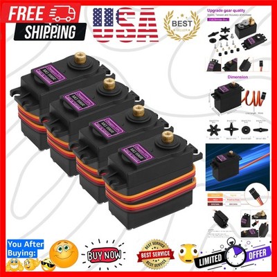 [4-Pack] MG996R 55g Metal Gear Torque Digital Servo Motor for Futaba JR RC He...