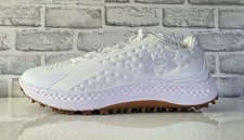 Men  s Size 13 Under Armour Curry 1 Golf White Gum Spikeless Golf Shoes Brand New