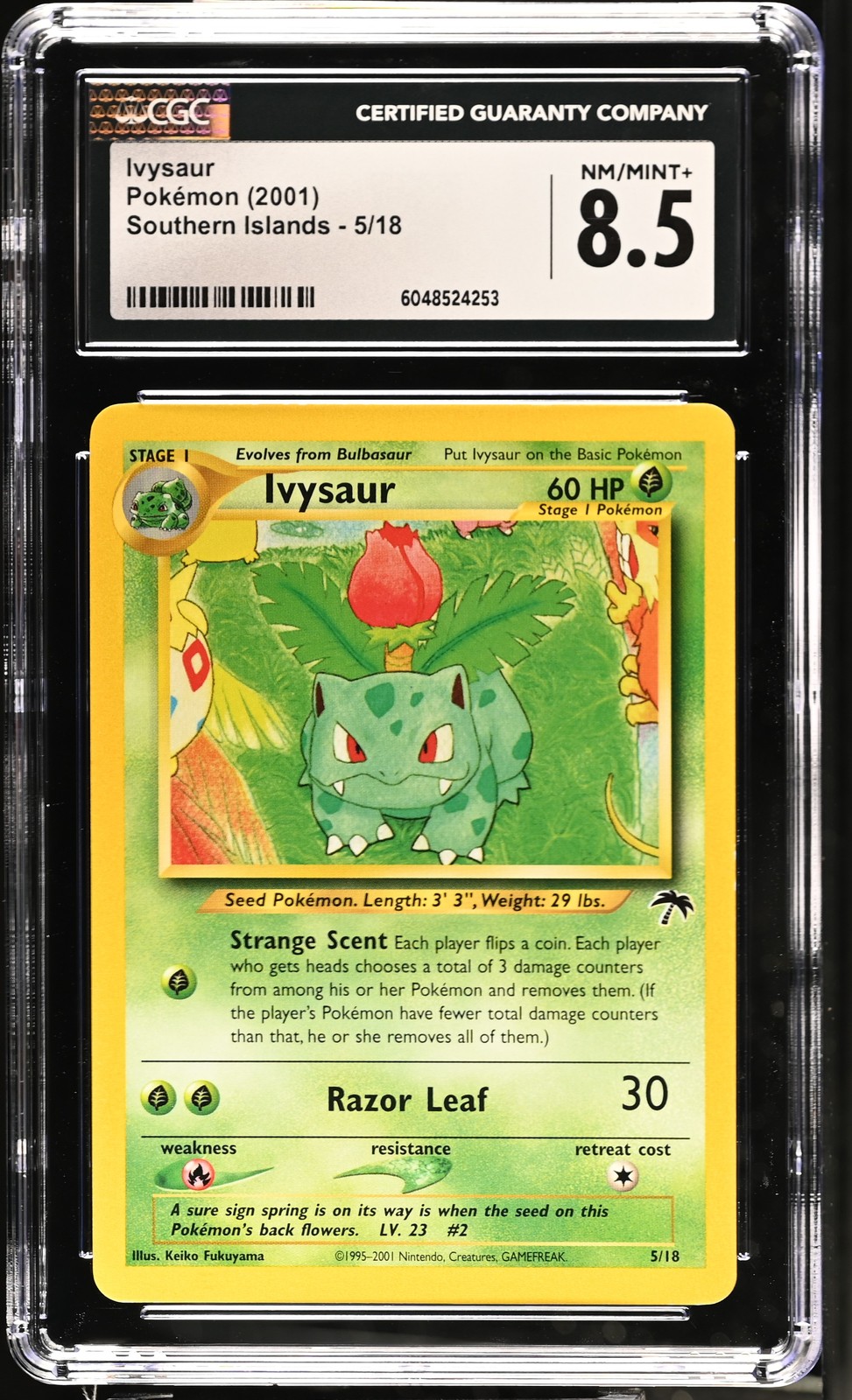 Ivysaur Southern Islands 5/18 NM CGC 8.5.
