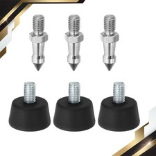 3 Set M8 Thread Tripod Spike and Rubber Tripod Feet Camera Ground Mount Adapter