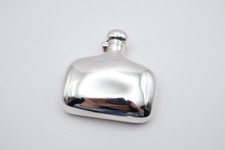 Antique Solid Silver Hip Flask Hallmarked Birmingham 1902