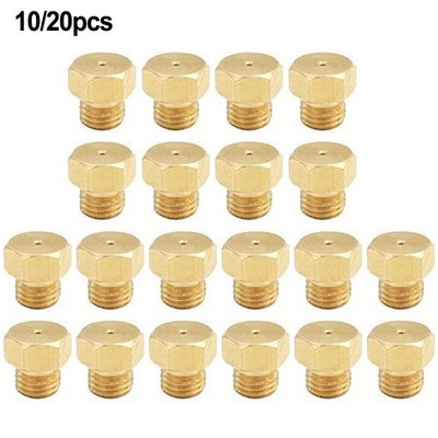 Propangasdüsen Set Messing 0,8 mm Öffnung 10er oder 20er Pack für BBQ Grill T