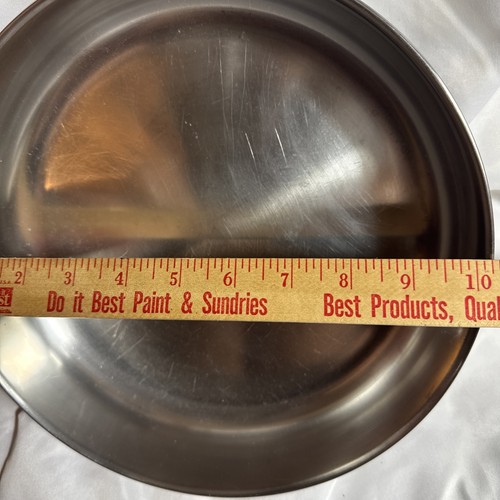 Farberware 10" Skillet Fry Pan NYC USA Stainless Steel Aluminum Clad Vintage - Picture 8 of 9