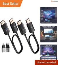 4K Wireless HDMI Extender Plug Play, Low Latency, Full HD 1080P Streaming