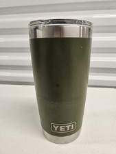 Yeti 20 oz Vacuum Mug Tumbler Olive Green Stainless Steel Hot And Cold