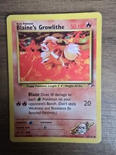 Pokémon TCG Blaine's Growlithe Gym Heroes 62/132 - Vintage 1999 HP