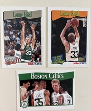 Larry Bird 3 Card Lot NBA Hoops 1991-92  #532 #275 #451  Boston Celtics
