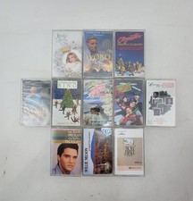 Lot 11 Christmas Cassette Tapes Elvis Willie Nelson NKOTB Gospel Holiday Music