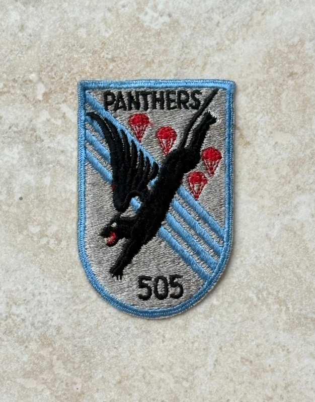 Vintage  505th Airborne Infantry Regiment Panthers Patch