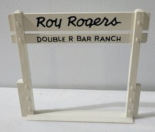 Vintage MARX Roy Rogers Rodeo Double R Bar ranch Fencing Entry Sign