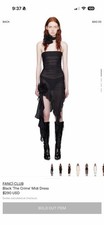 Fanci Club XL  Black The Crime Midi Dress