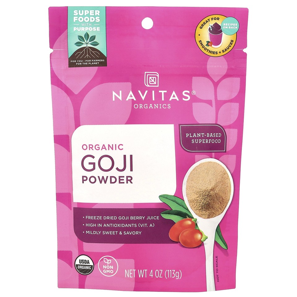 Organic Goji Powder, 4 oz (113 g)