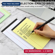 6 PCS Small Legal Pads 5x8 Colorful, Narrow Ruled Small Note Pads 5x8, Mic