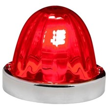 92447 Stainless Steel Watermelon Glass Lens Kit for 1157, 1157 Bulb Base Red