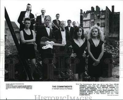 1991 Press Photo The starring cast in a scene from ''The Commitments.''