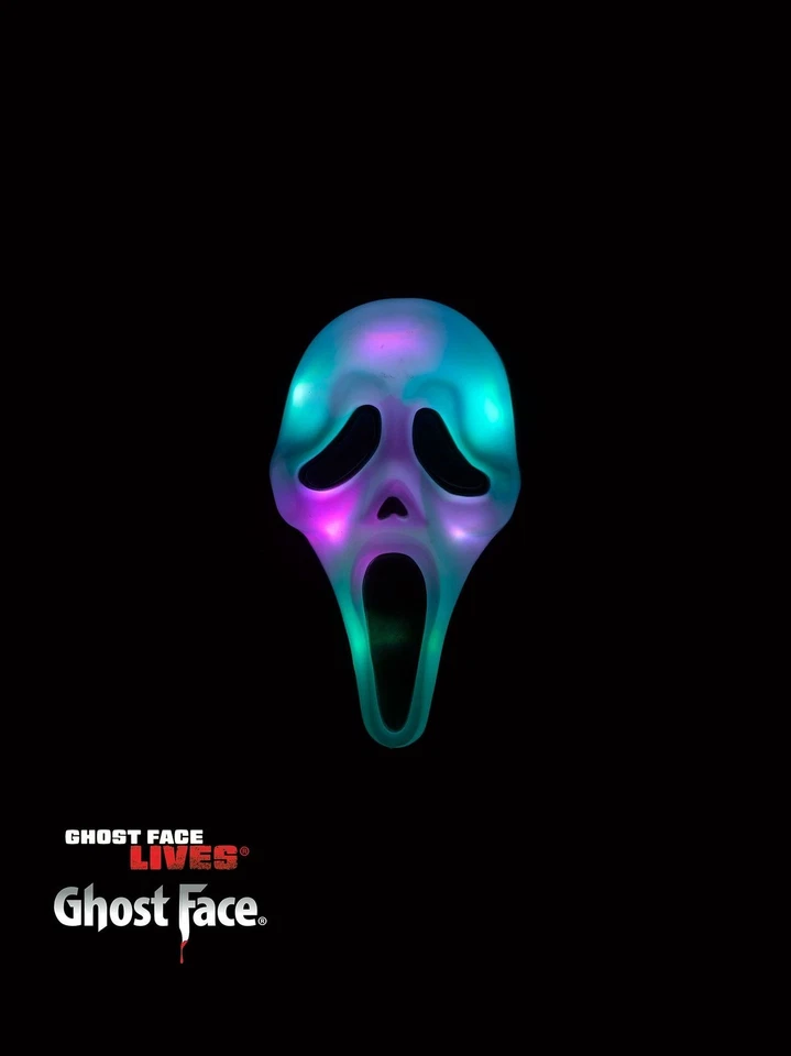 Ghost Face Color Change Mask Shroud Scream for Halloween Costume Adult - Image 4 of 4