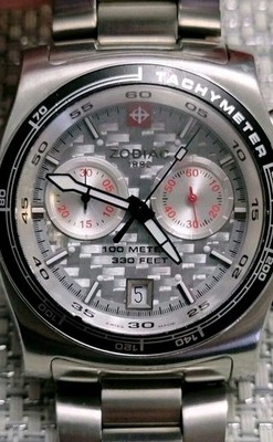 RARE Zodiac Super Sport Timer ZO7501 Swiss Made Diver Men's Watch