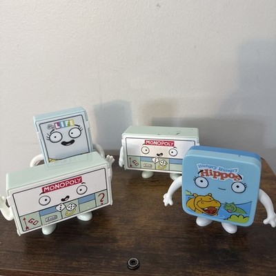 Hasbro Gaming McDonald s Mini Games Toys Lot Of 4 Life Hungry Hippos 2 Monopoly