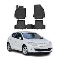 Omac Gummimatten FußMatten FüR Renault Megane 2010-2016 TPE Automatte Schwarz 4X