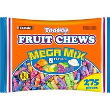 Fruit Chews Mega Mix - 8 Flavor Soft Rainbow Candy - Gluten Free 4 Pounds