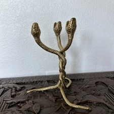 Threshold 3 Snakes Candelabra Gold Finished Halloween Decor